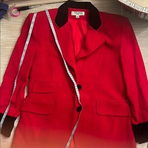 Women's Red Blazer Jacket